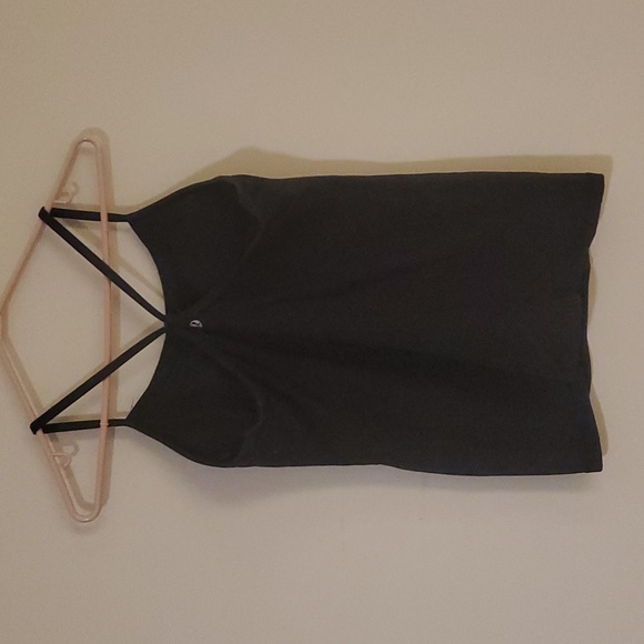 SOLD Size 8 Black Lululemon Power Y Tank with mesh neckline. - Picture 6 of 11